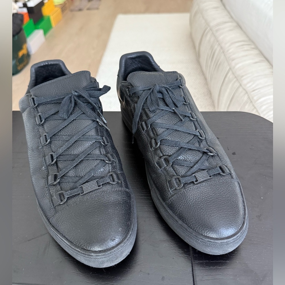 Pre-Owned Balenciaga Black Textured Sneakers Size EUR 44 Size 11